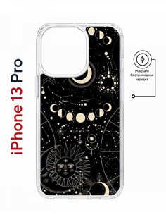 Чехол на iPhone 13 Pro MagSafe с принтом Kruche Print Space противоударный с магнитом КruЧЕ