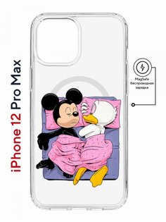 Чехол на iPhone 12 Pro Max MagSafe Kruche Print This is life противоударный с магнитом КruЧЕ
