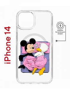 Чехол на iPhone 14 MagSafe с принтом Kruche Print This is life противоударный с магнитом КruЧЕ