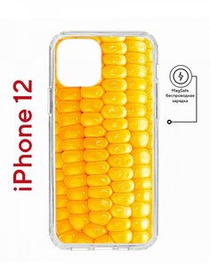 Чехол на iPhone 12/12 Pro MagSafe с принтом Kruche Print Кукуруза с магнитом КruЧЕ