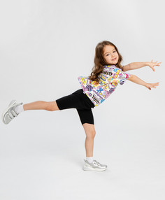 Велосипедки чёрные для девочки Button Blue (128)