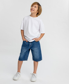 Шорты джинсовые синие для мальчика Button Blue (152)