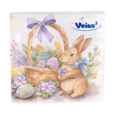 Салфетки бумажные Linia Veiro Пасха 33х33 см 20 шт
