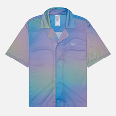 Мужская рубашка Reebok Classic Dopamine All Over Print, цвет голубой, размер L