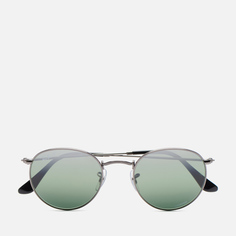 Солнцезащитные очки Ray-Ban Round Metal Chromance Polarized, цвет серебряный, размер 53mm