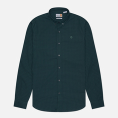 Мужская рубашка Timberland Micro Gingham Poplin, цвет зелёный, размер M