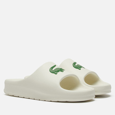 Мужские сланцы Lacoste Serve Slide 2.0 Croco, цвет бежевый, размер 46 EU