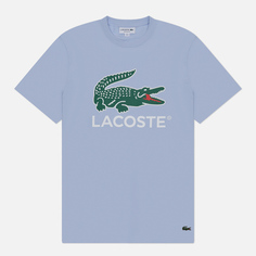 Мужская футболка Lacoste Signature Print, цвет голубой, размер XXL