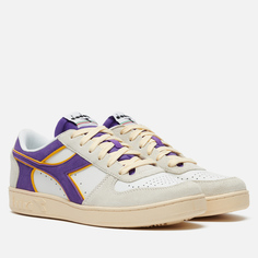 Кроссовки Diadora Magic Basket Low Suede Leather, цвет белый, размер 42.5 EU