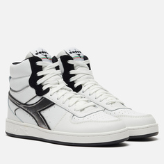 Женские кроссовки Diadora Magic Basket Mid Metal, цвет белый, размер 38.5 EU