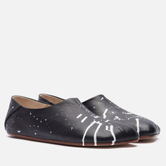 Мужские ботинки Maison Margiela MM6 Ballet Loafers Splatter, цвет чёрный, размер 41 EU