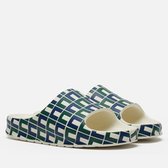 Мужские сланцы Lacoste Serve Slide 2.0 Monogram, цвет синий, размер 46 EU