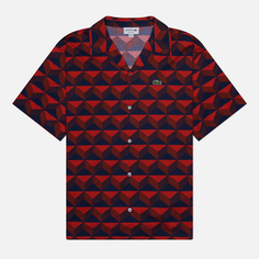 Мужская рубашка Lacoste Robert George Print, цвет красный, размер 40