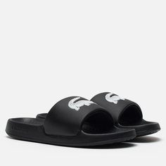 Мужские сланцы Lacoste Serve Slide 1.0 Croco, цвет чёрный, размер 43 EU