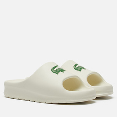 Женские сланцы Lacoste Serve Slide 2.0 Croco, цвет бежевый, размер 37 EU