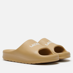 Женские сланцы Lacoste Serve Slide 2.0, цвет коричневый, размер 38 EU