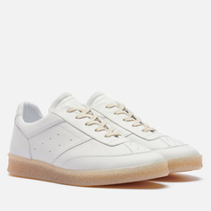 Мужские кроссовки Maison Margiela MM6 6 Court Leather, цвет белый, размер 43 EU