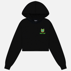 Женская толстовка RIPNDIP Thermal Nermal Cropped Hoodie, цвет чёрный, размер XS