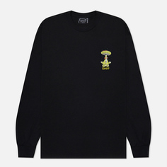 Мужской лонгслив RIPNDIP Know Ur Shrooms, цвет чёрный, размер M