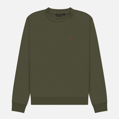 Мужская толстовка Napapijri Balis Summer Crew Neck, цвет оливковый, размер M