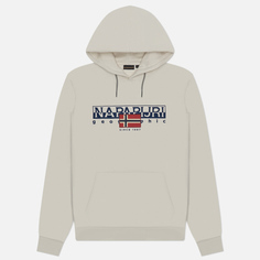 Мужская толстовка Napapijri Aylmer Hoodie Regular Fit, цвет белый, размер L