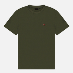 Мужская футболка Napapijri Salis Summer, цвет оливковый, размер S