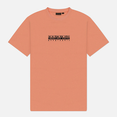Мужская футболка Napapijri S-Box 4, цвет розовый, размер XL