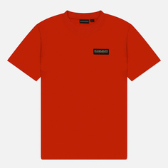 Мужская футболка Napapijri Iaato Regular Fit, цвет красный, размер XL