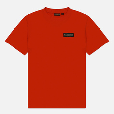 Мужская футболка Napapijri Iaato Regular Fit, цвет красный, размер XL