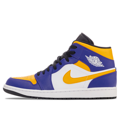 Мужские кроссовки Air Jordan 1 Mid Lakers