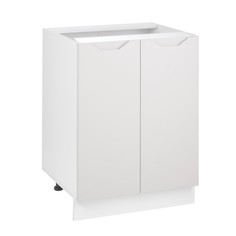 Шкаф напольный 800 хельга, 800х500х824, белый/грей софт мдф No Brand