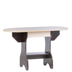 Стол обеденный эко, 620/1235х600х750, венге/дуб молочный No Brand