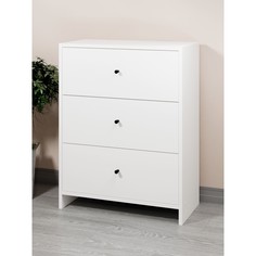 Комод 3я-600, 600х300х776, квадро/белый No Brand