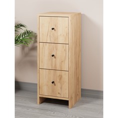 Комод 3я-300, 300х300х776, квадро/дуб золотой крафт No Brand