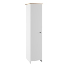 Пенал с полками теодора, 515х523х2100, белый/крафт золотой No Brand