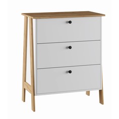 Комод теодора, 750х430х900, белый/крафт золотой No Brand