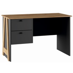 Стол письменный с ящиками бетти, 1205х605х750, графит/крафт золотой No Brand