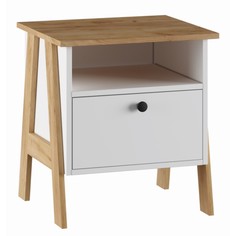 Тумба прикроватная теодора, 480х421х500, белый/крафт золотой No Brand