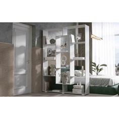 Стеллаж-перегородка кристи, 1500х297х2036, белый No Brand