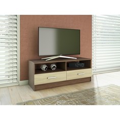 Тумба тв-1 1200х382х462, цвет ясень шимо светлый / ясень шимо темный No Brand