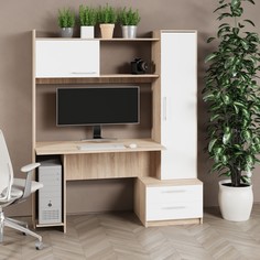 Атмосфера стол компьютерный денвер дуб сонома/белый 00-00000680