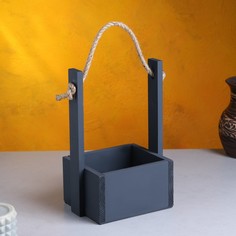Кашпо деревянное 15×12×25 см Дарим красиво