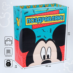 Пакет подарочный, 40 х 49 х 19 см Disney