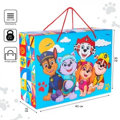 Пакет-коробка, 40 х 30 х 15 см, щенячий патруль PAW Patrol