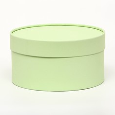 Подарочная коробка медовая дыня, завальцованная без окна, 21 х 11 см No Brand