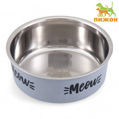 Миска с силиконовым основанием Пижон