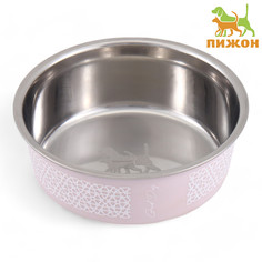 Миска с силиконовым основанием Пижон