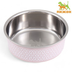 Миска с силиконовым основанием Пижон