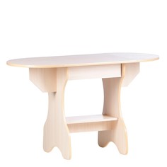 Стол обеденный эко, 620/1235х600х750, дуб молочный No Brand