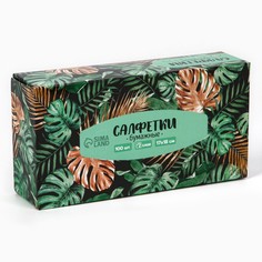 Салфетки бумажные в коробке No Brand